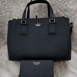 Kate Spade Black Bag and Wallet Set